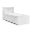 Manhattan White Gloss Bookcase Bed
