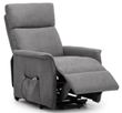 Helena Grey Fabric Recliner Armchair
