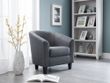 Hugo Grey Fabric Tub Chair