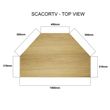 Danish Oak Corner TV Unit
