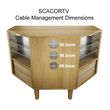 Danish Oak Corner TV Unit