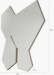Art Deco Wall Mirror - 83cm x 100cm - Set of 2