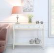 Delta White Console Table