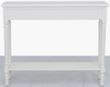 Delta White Console Table