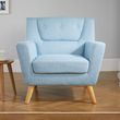 Lambeth Blue Fabric Armchair
