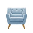 Lambeth Blue Fabric Armchair
