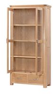 Treviso Oak 2 Door Display Cabinet