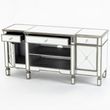 Antoinette Mirrored Champagne Trim TV Unit