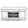 Antoinette Mirrored Champagne Trim TV Unit