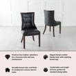 Paris Brown Leather Dining Chair with Brown Legs