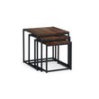 Tribeca Walnut Nest of 3 Tables