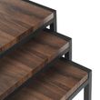 Tribeca Walnut Nest of 3 Tables