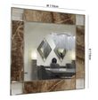 Marble Inlay Square Wall Mirror - Variation Available
