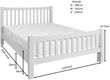 Lundy Ivory Painted Bed - Sizes Available