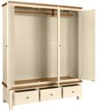 Lundy Ivory Painted 3 Door Triple Wardrobe