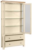 Lundy Ivory Painted 2 Door Display Cabinet