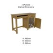 Mobel Oak Single Pedestal Computer Desk