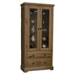 Winchcombe Oak 2 Door Display Cabinet