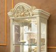 Camel Leonardo Ivory Gloss and Gold Italian 1 Door Vitrine