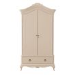 Willis and Gambier Ivory 2 Door 1 Drawer Wardrobe