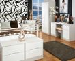 Monaco White and Cashmere 6 Drawer Double Dressing Table