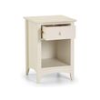 Cameo White 1 Drawer Bedside Cabinet