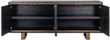 Hunter Black Oak 200cm Extra Large Sideboard with Gold Trim