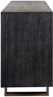 Hunter Black Oak 200cm Extra Large Sideboard with Gold Trim