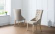 2 x Loire Oatmeal Fabric Dining Chair