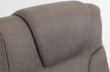 Malmo Grey Fabric Swivel Recliner Chair with Footstool