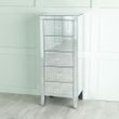 Lucia Mirrored 5 Drawer Narrow Chest