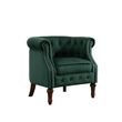 Freya Green Velvet Fabric Accent Chair