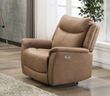 Arizona Caramel Fabric Electric Recliner Armchair