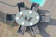Maze Ascot Grey Rattan 6 Seater Lazy Susan Oval Garden Dining Set