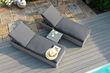 Maze Ascot Grey Rattan Garden Sun Lounger Set