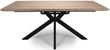Manhattan Walnut 6-8 Seater Extending Dining Table with Black Spider Legs Base