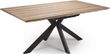 Manhattan Walnut 6-8 Seater Extending Dining Table with Black Spider Legs Base