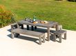 Alexander Rose Old England Grey Garden Dining Bench