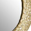Templar Brass Pebble Effect Round Wall Mirror