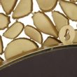 Templar Brass Pebble Effect Round Wall Mirror