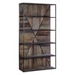 Midas Elm Wood Industrial Shelving Unit