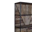 Midas Elm Wood Industrial Shelving Unit
