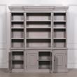 Distressed Grey Large Display Cabinet
