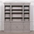 Distressed Grey Large Display Cabinet