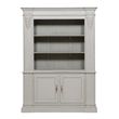 Grey Mahagony Carved Display Cabinet