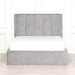Grey Velvet 5ft King Size Bed