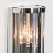 Deco Chrome and Glass Rods Wall Light - 71cm