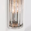 Deco Chrome and Glass Rods Wall Light - 71cm