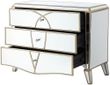 Pristina Champagne Mirrored 3 Drawer Chest
