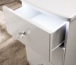 Lumiere White Gloss 3 Drawer Bedside Cabinet